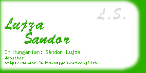 lujza sandor business card